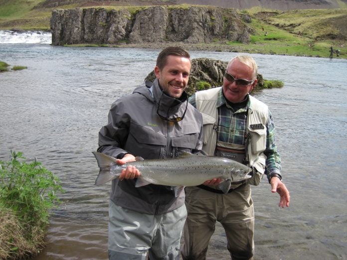 2017 opnun Norðurár 076 Gylfi Þór Sigurðsson, EInar Sigfússon, opnun Norðurár