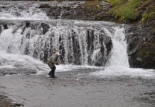 Heimsókn í lítt þekkta en samt fræga laxveiðiá Bakkaá, Fishpartner