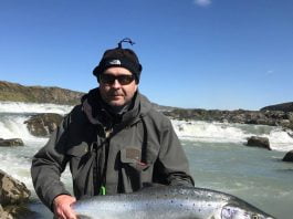 Harpa og Stefán hjá IO gera upp Urriðafossævintýrið Rögnvaldur Guðmundsson, Urriðafoss