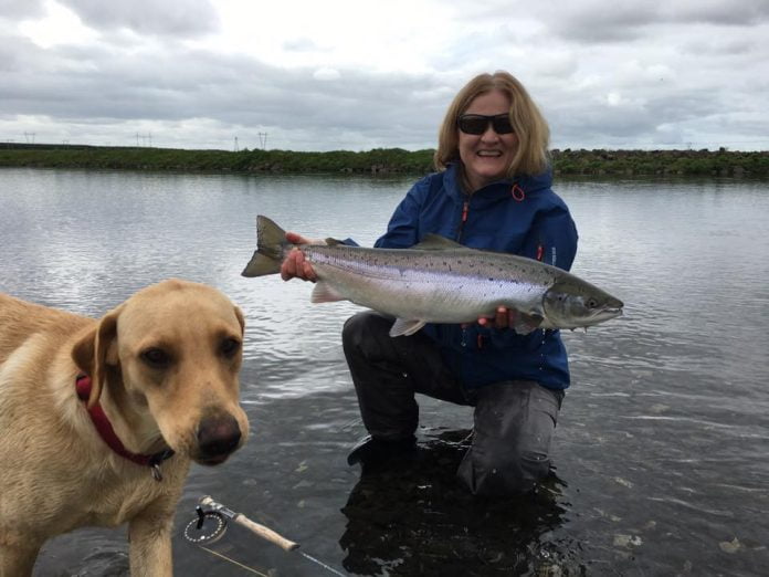 2018 opnun Stóru Laxár 4 Valgerður Bjarnadóttir. Stóra Laxá
