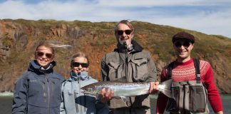 Fjórir í opnun Selár í morgun